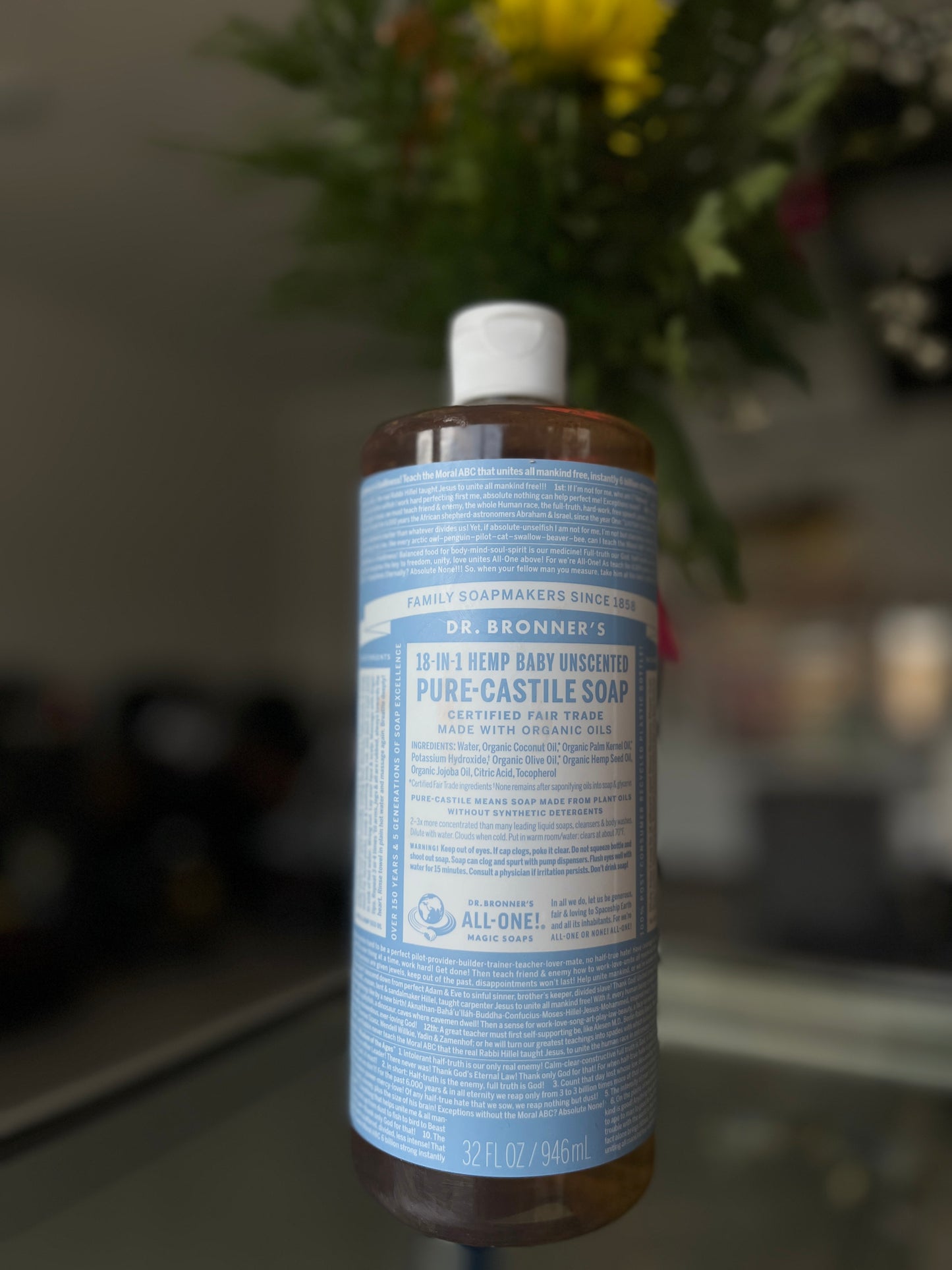 18-IN-1 Hemp Baby Unscented Pure Castile Soap
