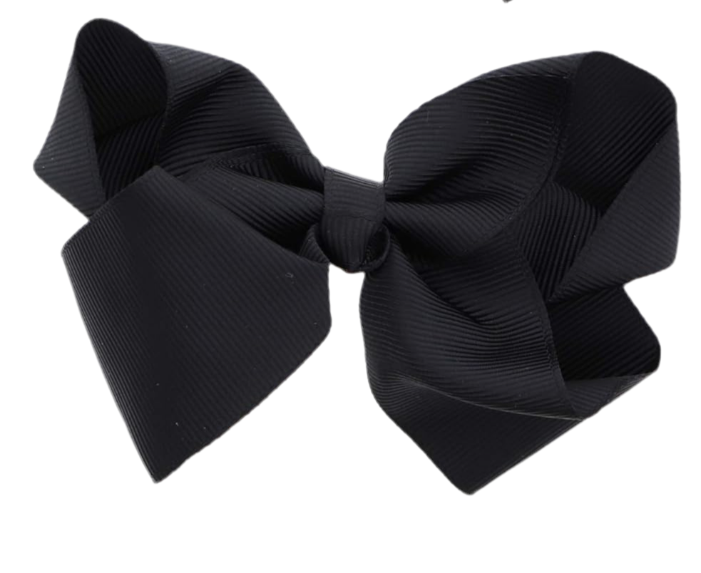 Black Hair Bow