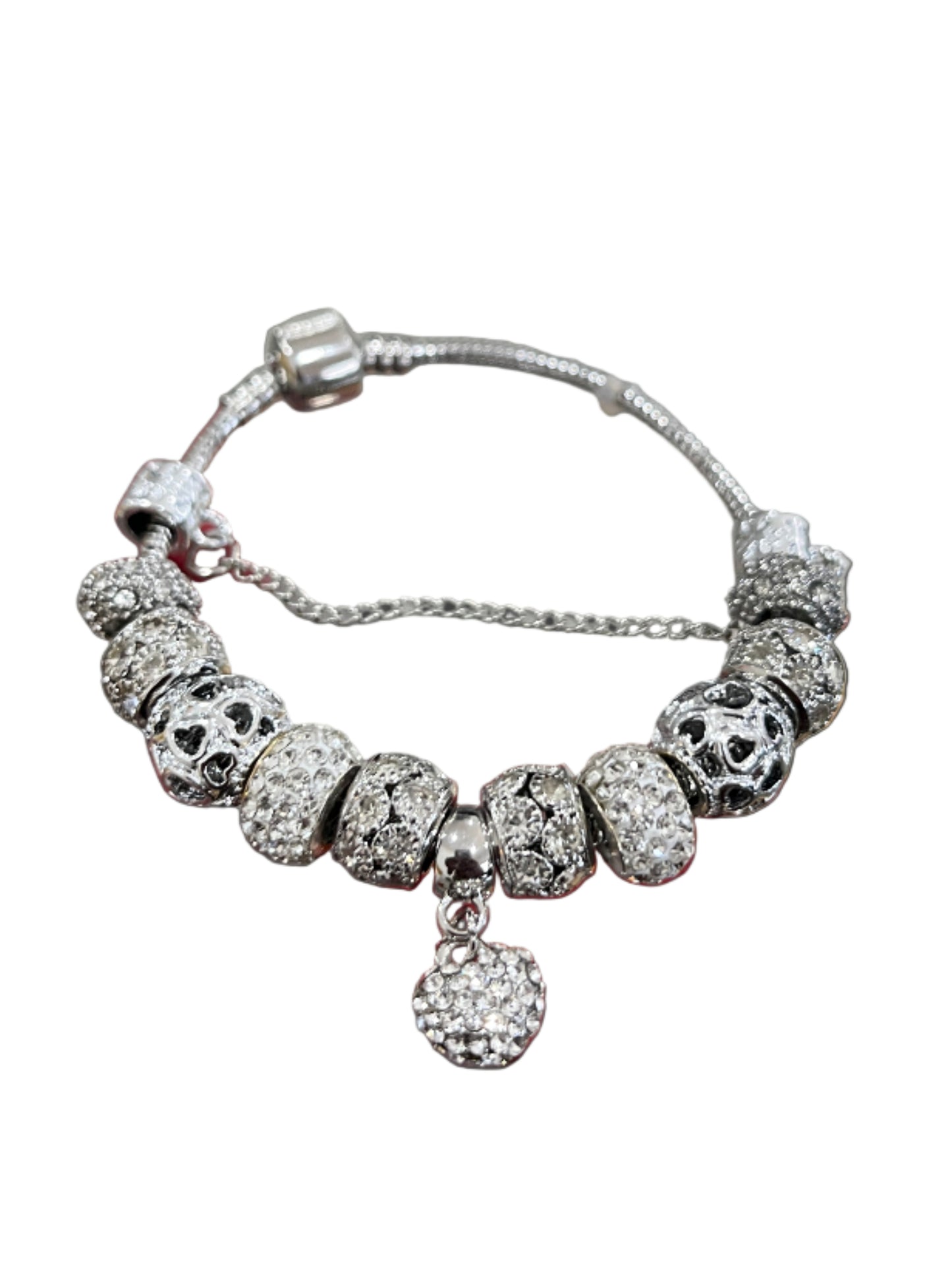 Silver Charm Stainless Steel Bracelet