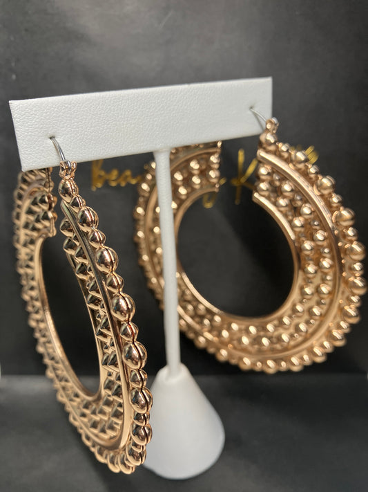 Detailed Hoop Earrings