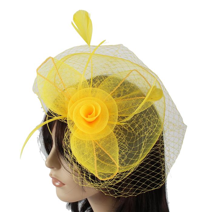 Mesh Flower Fascinator