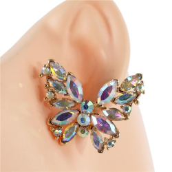 Crystal Butterfly Earring