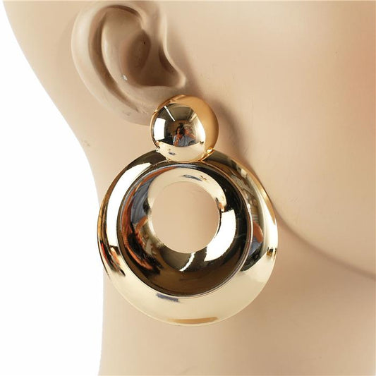 Round Dangle Earring