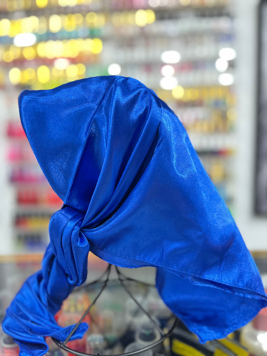 Blue Satin Scarf