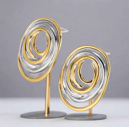Silver & Gold Stud