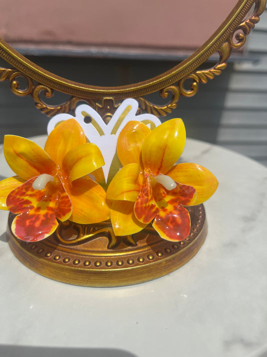 Yellow Lily Earrings