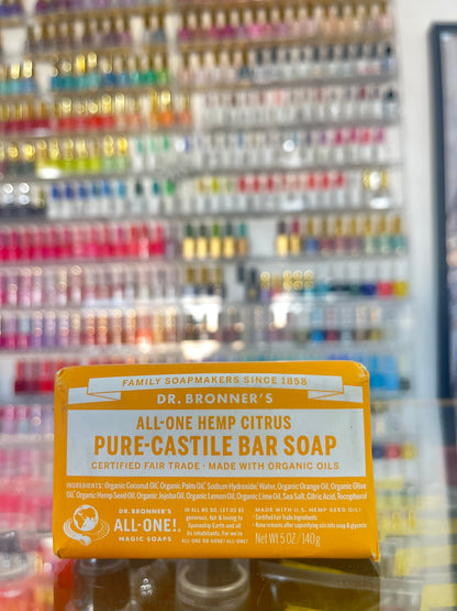 Dr.Bronner’s 18-IN-1 Hemp Peppermint Pure Castile Bar Soaps