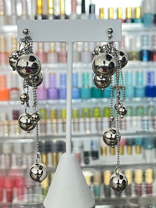 Silver Bubble Earrings