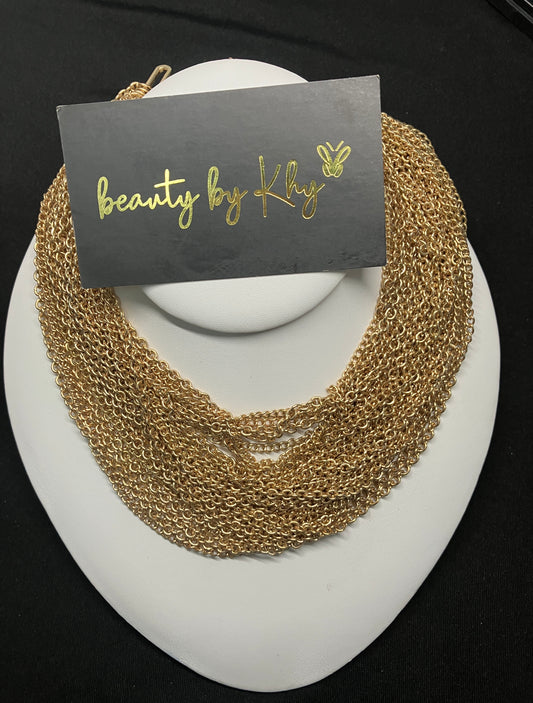 Multi-layered Gold Necklace