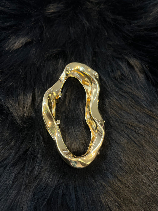 Gold Plated Claw Clip