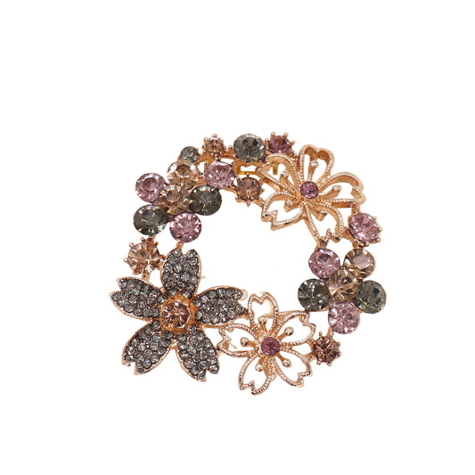 Wreath Floral Brooch