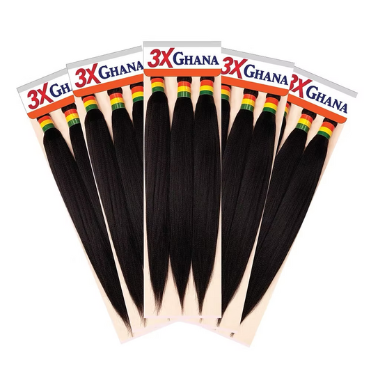 3x Ghana 50" Pre-Stretched Braids